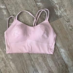 Lululemon sports  bra blush pink size medium